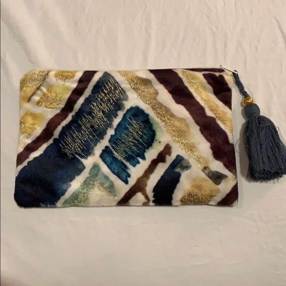 Abstract Design make up zip pouch - Picture 1 of 6